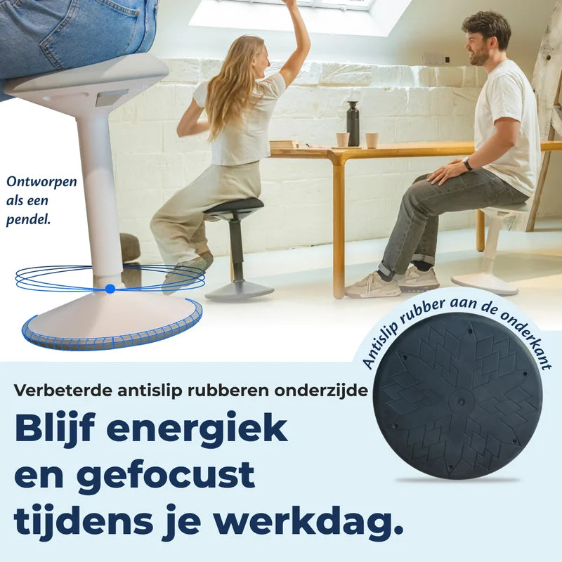 Tabouret oscillant ergonomique de bureau