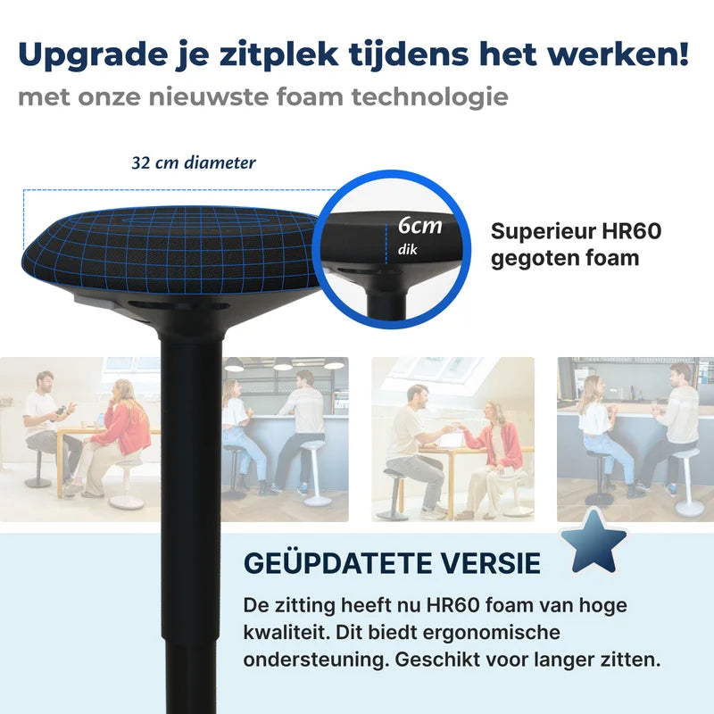 Tabouret oscillant ergonomique de bureau