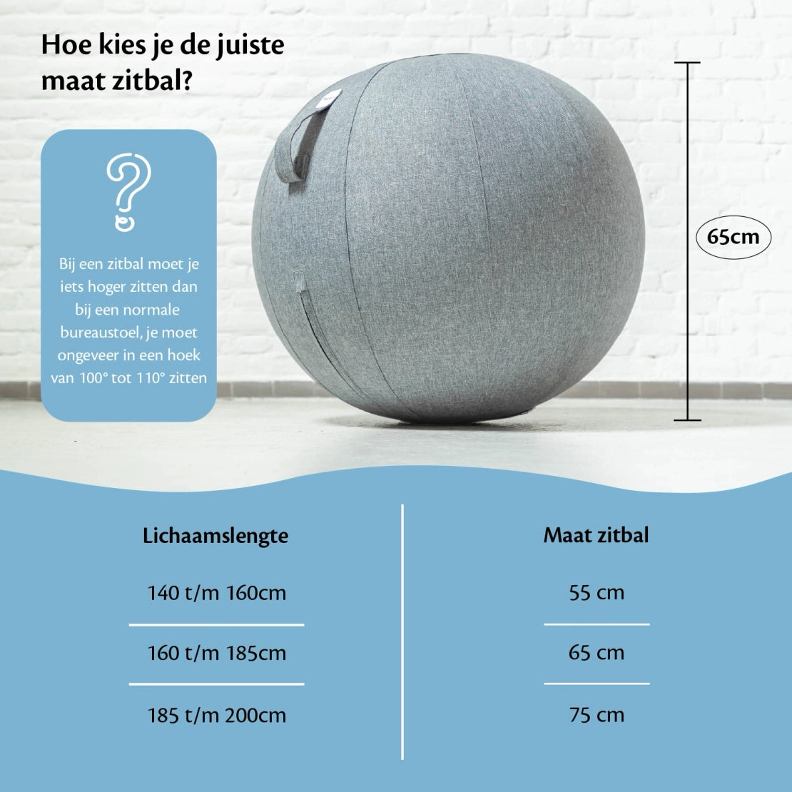 Ballon d'exercice en lin
