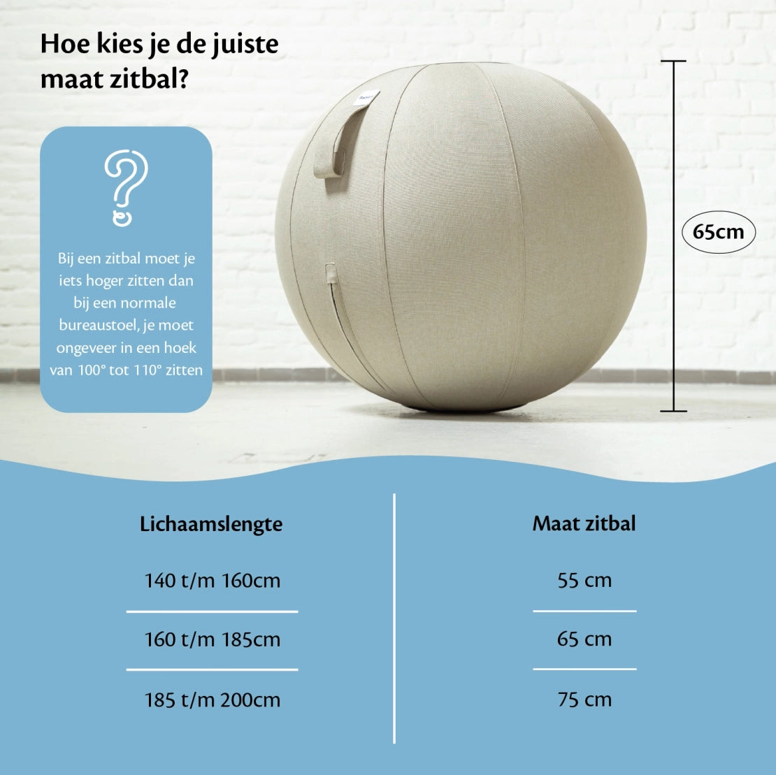 Ballon d'exercice en lin