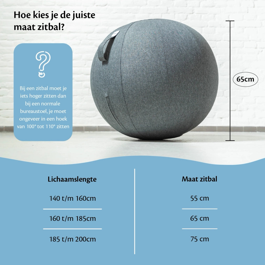 Ballon d'exercice en lin