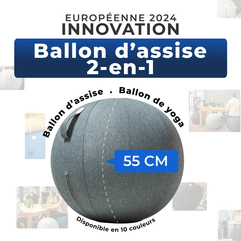 Ballon assis ergonomique bureau