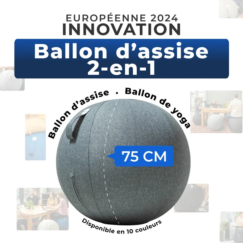 Ballon assis ergonomique bureau