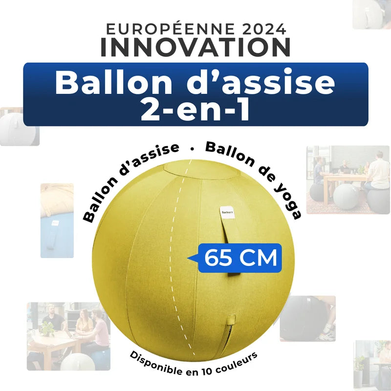 Ballon assis ergonomique bureau
