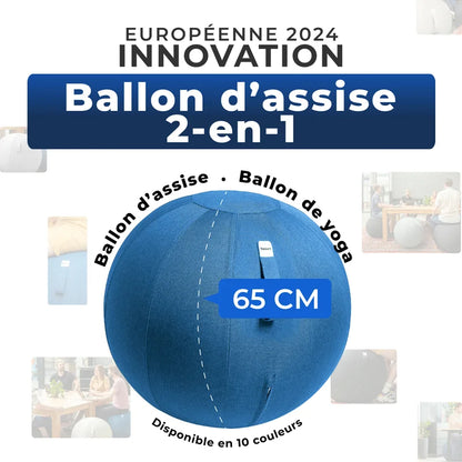 Ballon assis ergonomique bureau