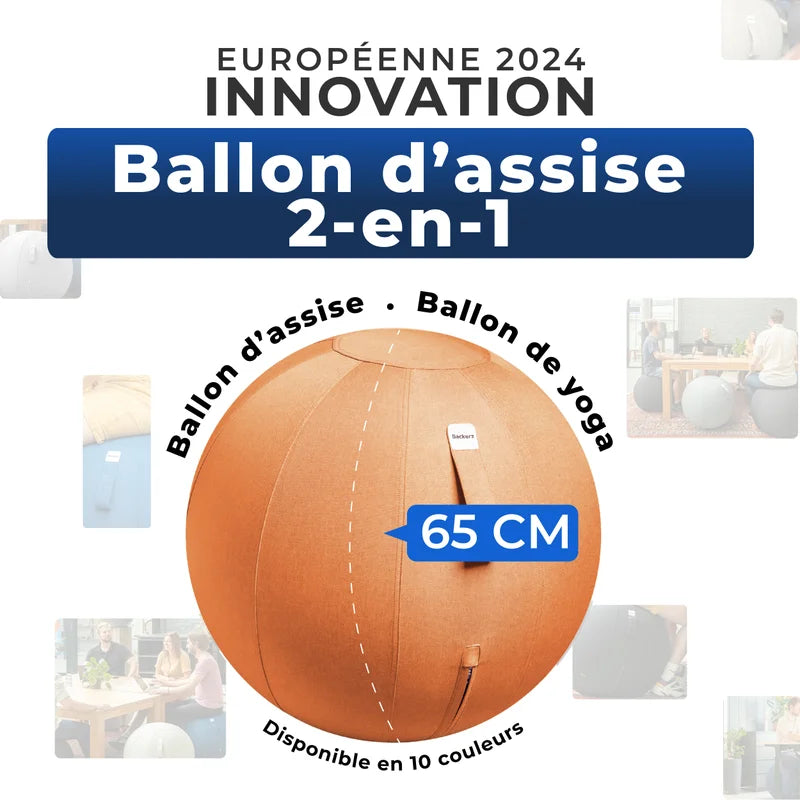 Ballon assis ergonomique bureau