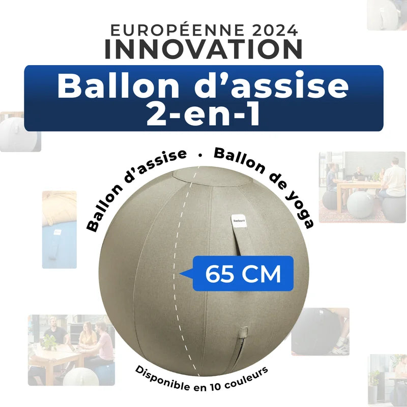 Ballon assis ergonomique bureau