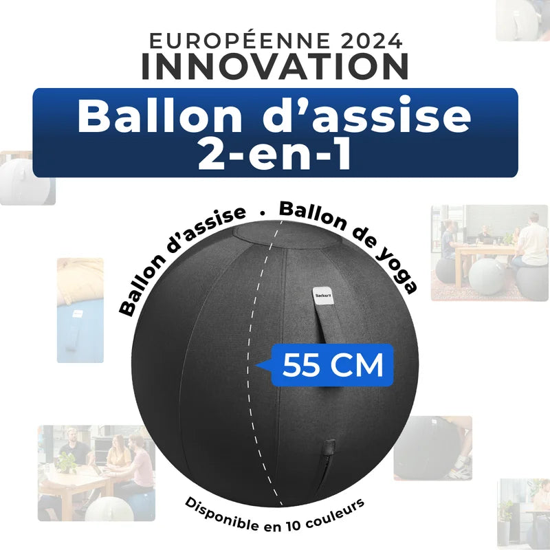 Ballon assis ergonomique bureau