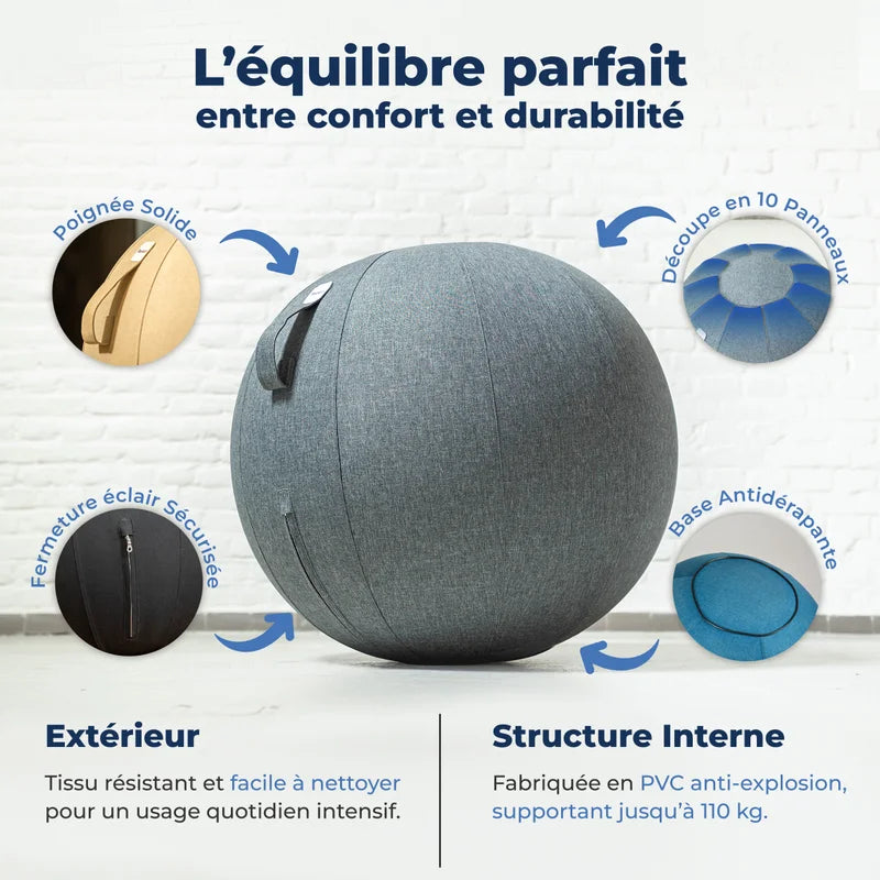 Ballon assis ergonomique bureau