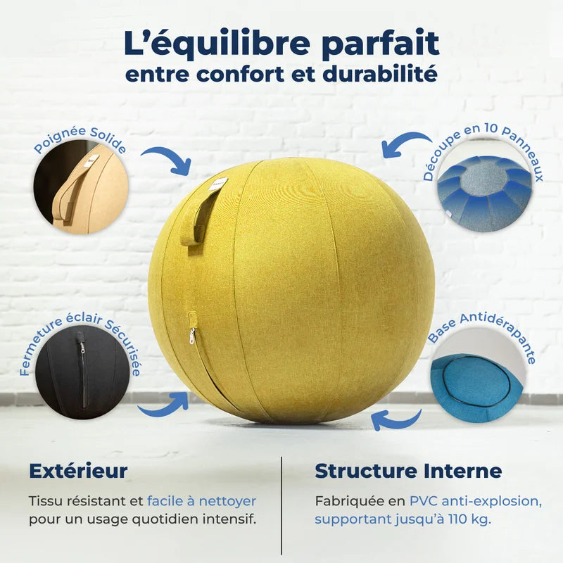 Ballon assis ergonomique bureau