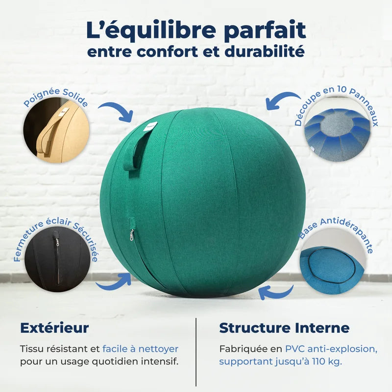 Ballon assis ergonomique bureau