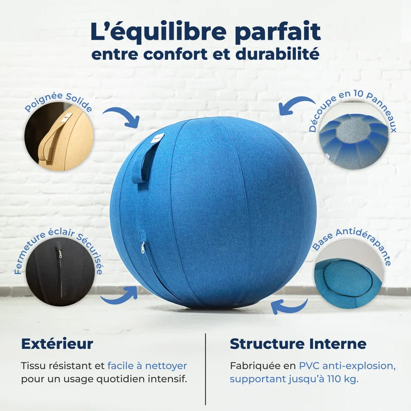 Ballon assis ergonomique bureau