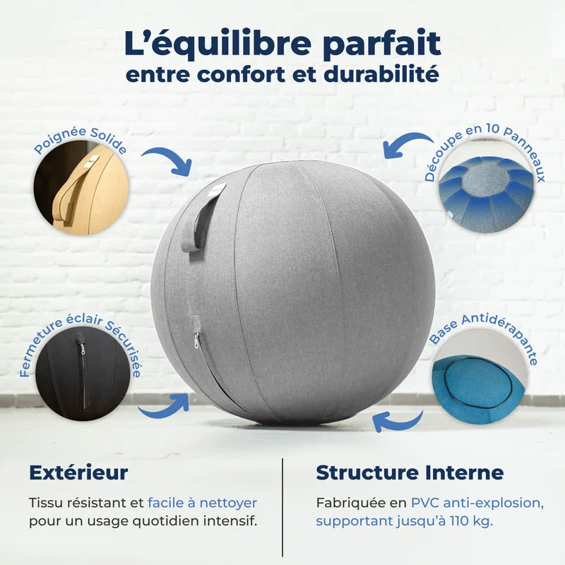 Ballon assis ergonomique bureau