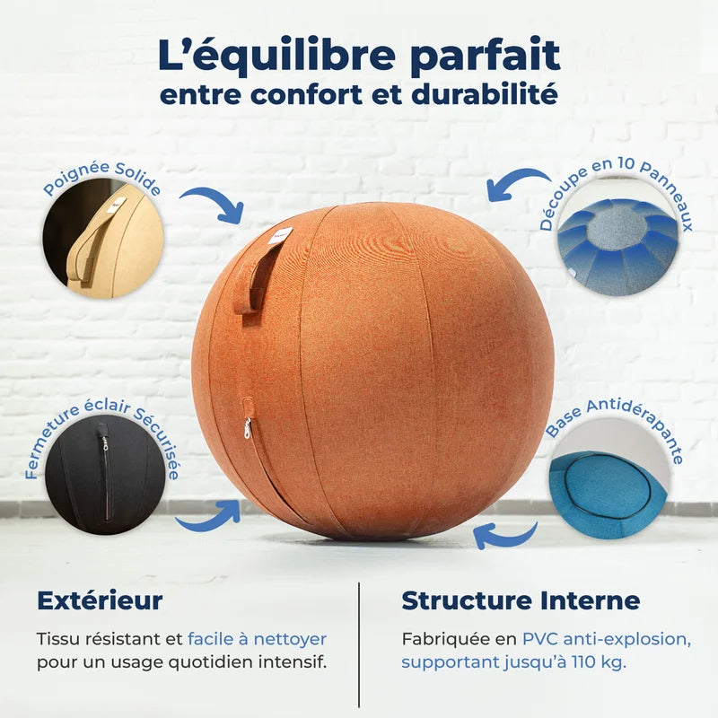 Ballon assis ergonomique bureau