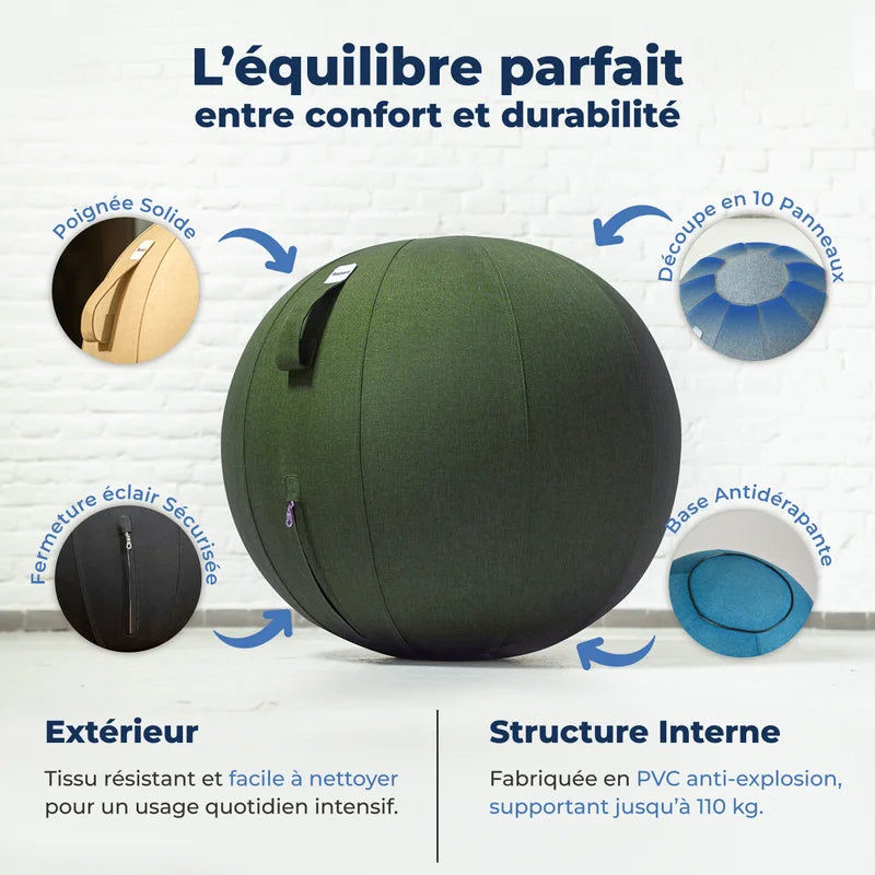 Ballon assis ergonomique bureau