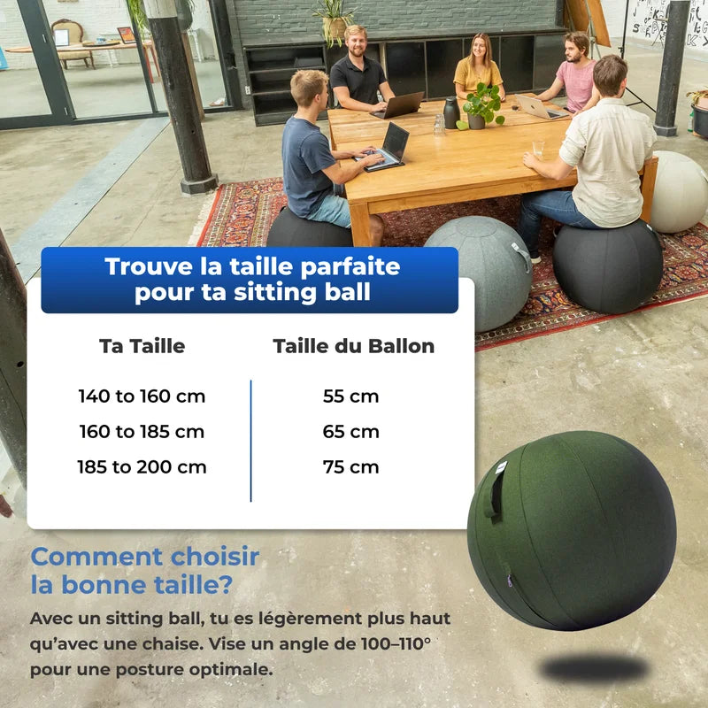 Ballon assis ergonomique bureau
