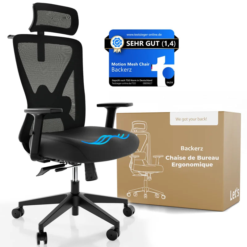 Backerz Chaise de bureau ergonomique