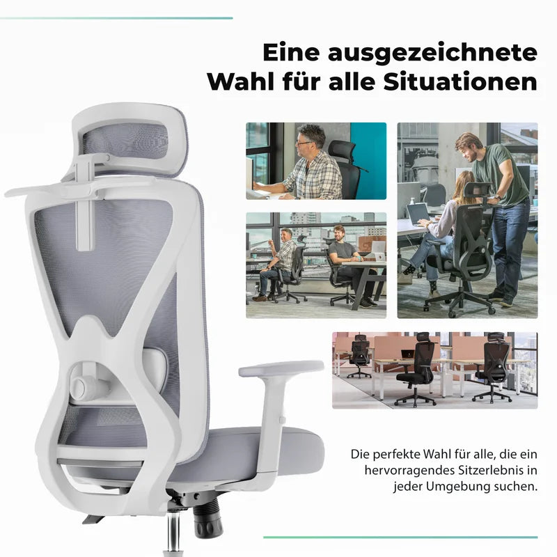 Backerz Chaise de bureau ergonomique