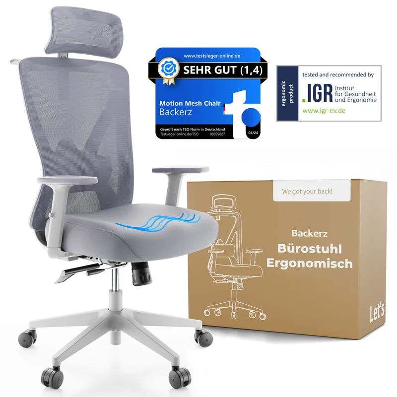 Backerz Chaise de bureau ergonomique