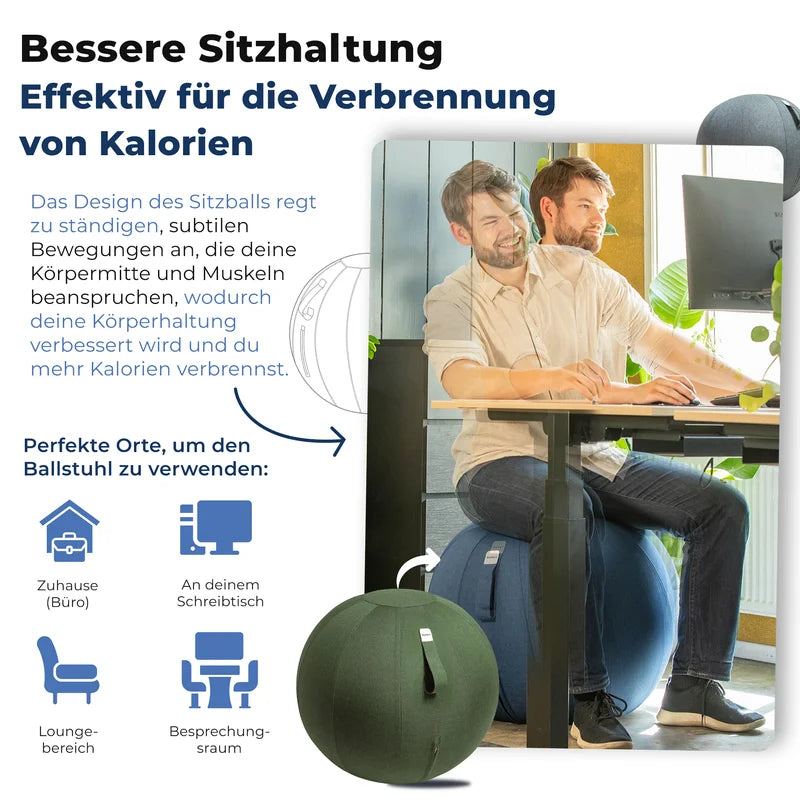 Ballon assis ergonomique bureau
