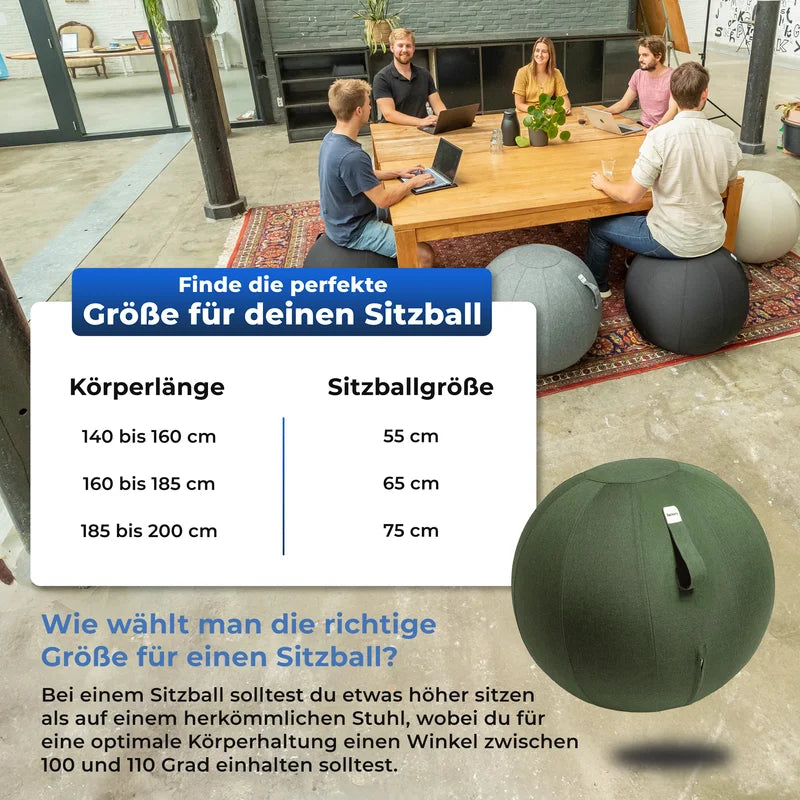 Ballon assis ergonomique bureau