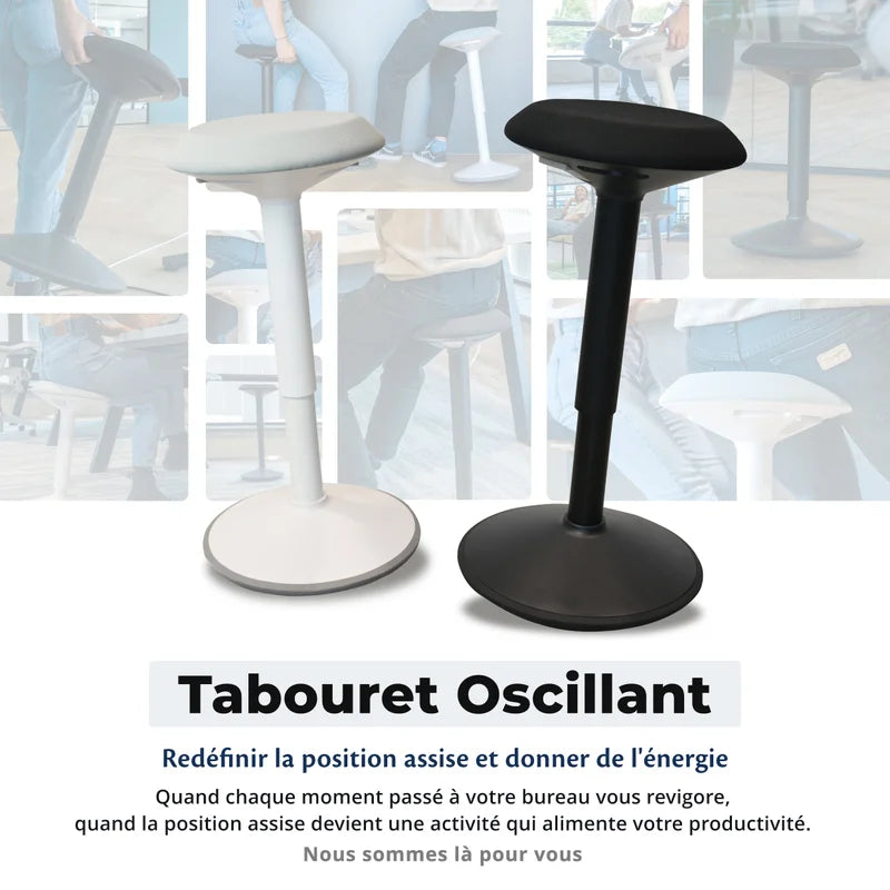 Tabouret oscillant ergonomique de bureau