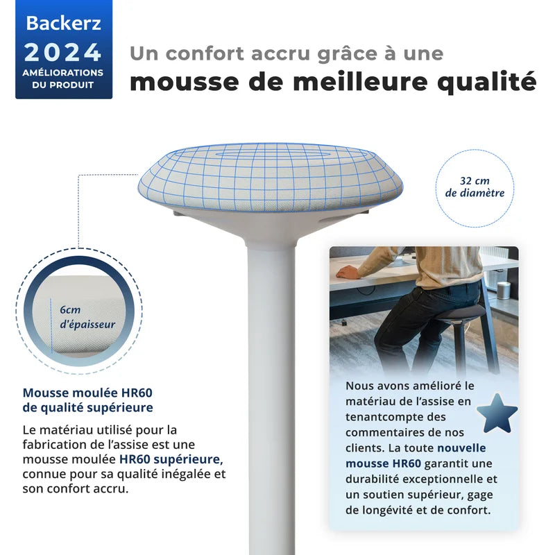 Tabouret oscillant ergonomique de bureau