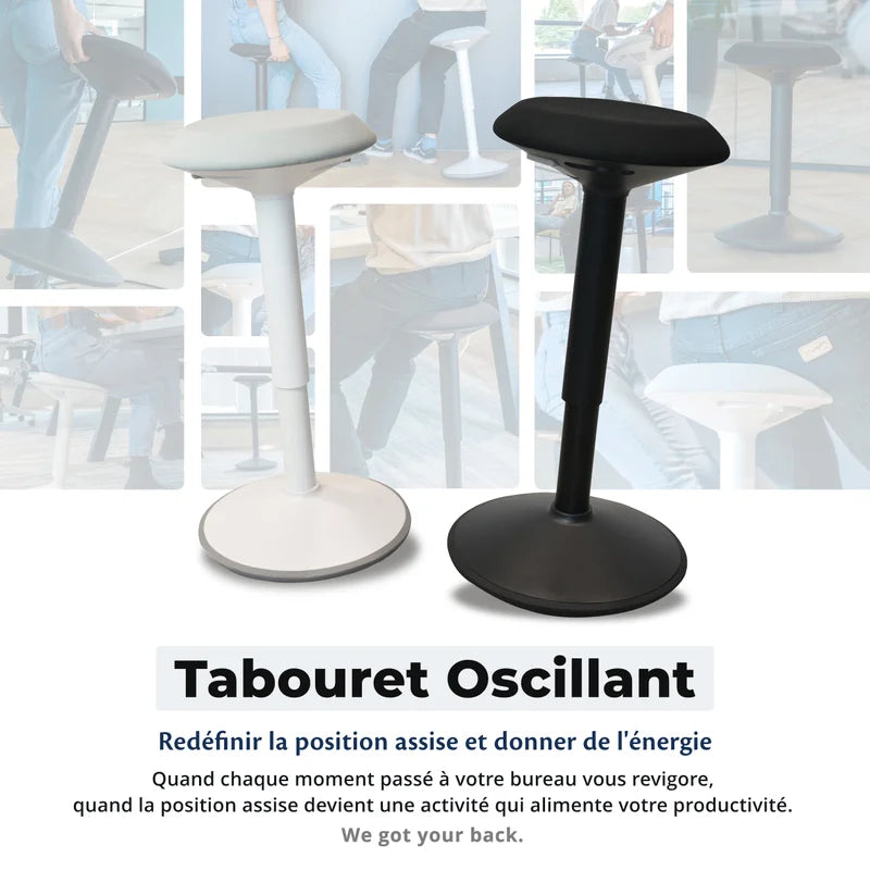 Tabouret oscillant ergonomique de bureau