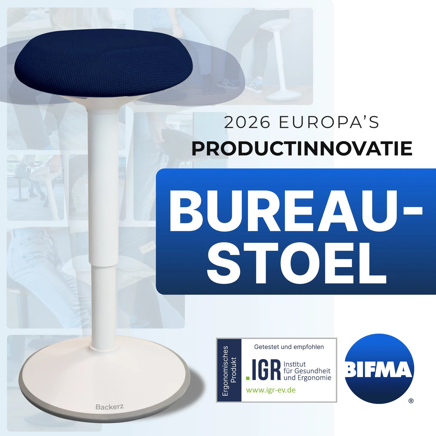 Tabouret oscillant ergonomique de bureau