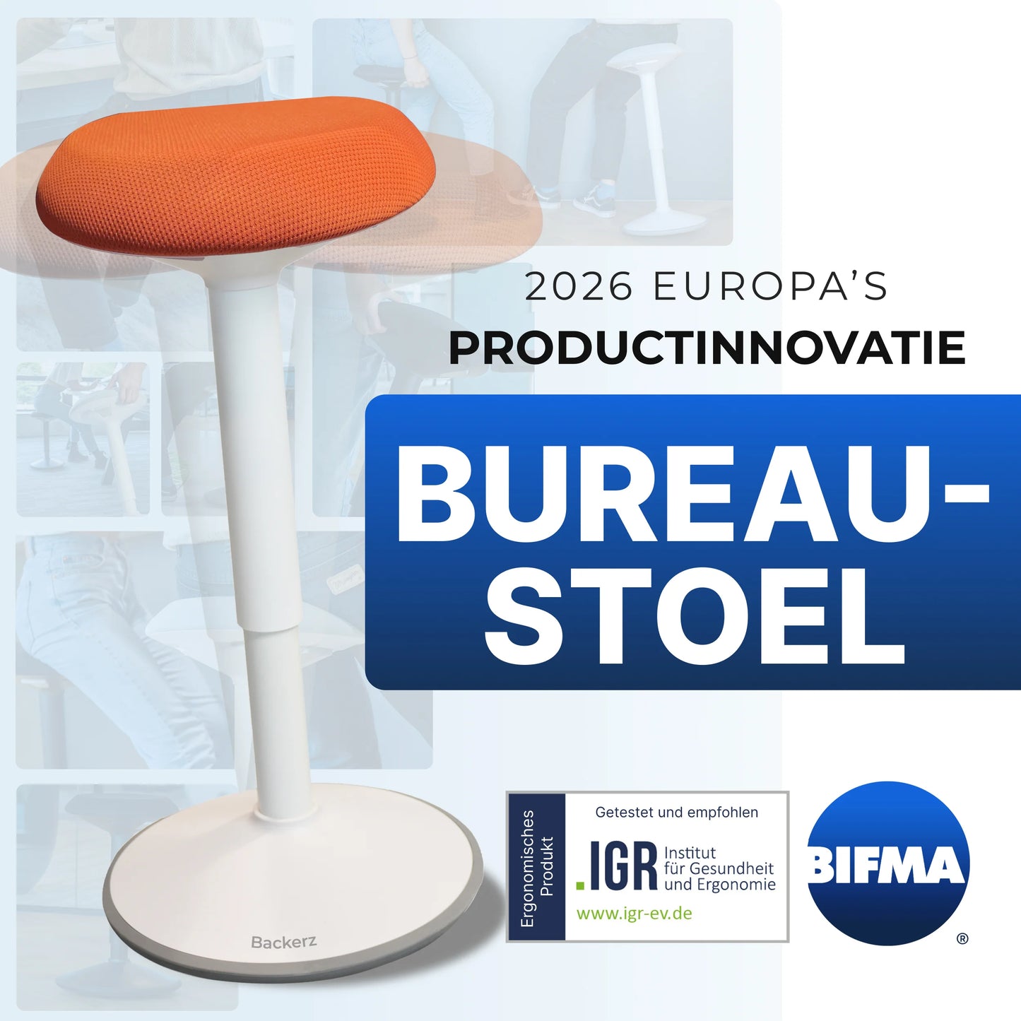 Tabouret oscillant ergonomique de bureau