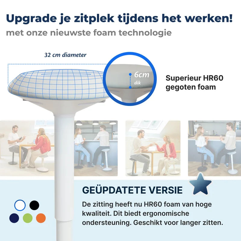 Tabouret oscillant ergonomique de bureau