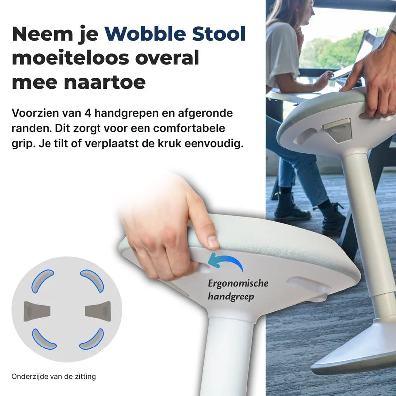 Tabouret oscillant ergonomique de bureau