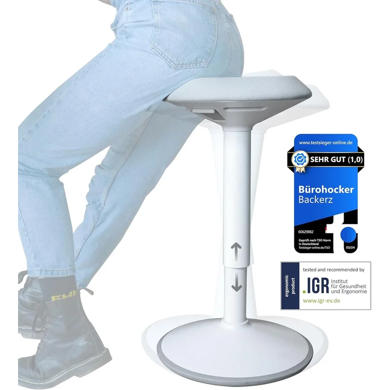 Tabouret oscillant ergonomique de bureau