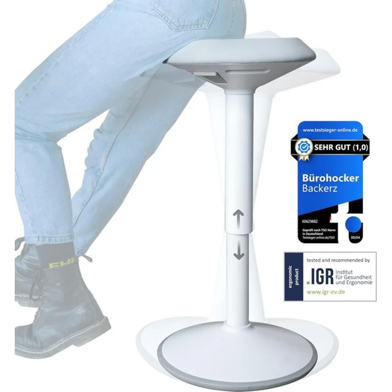 Tabouret oscillant ergonomique de bureau