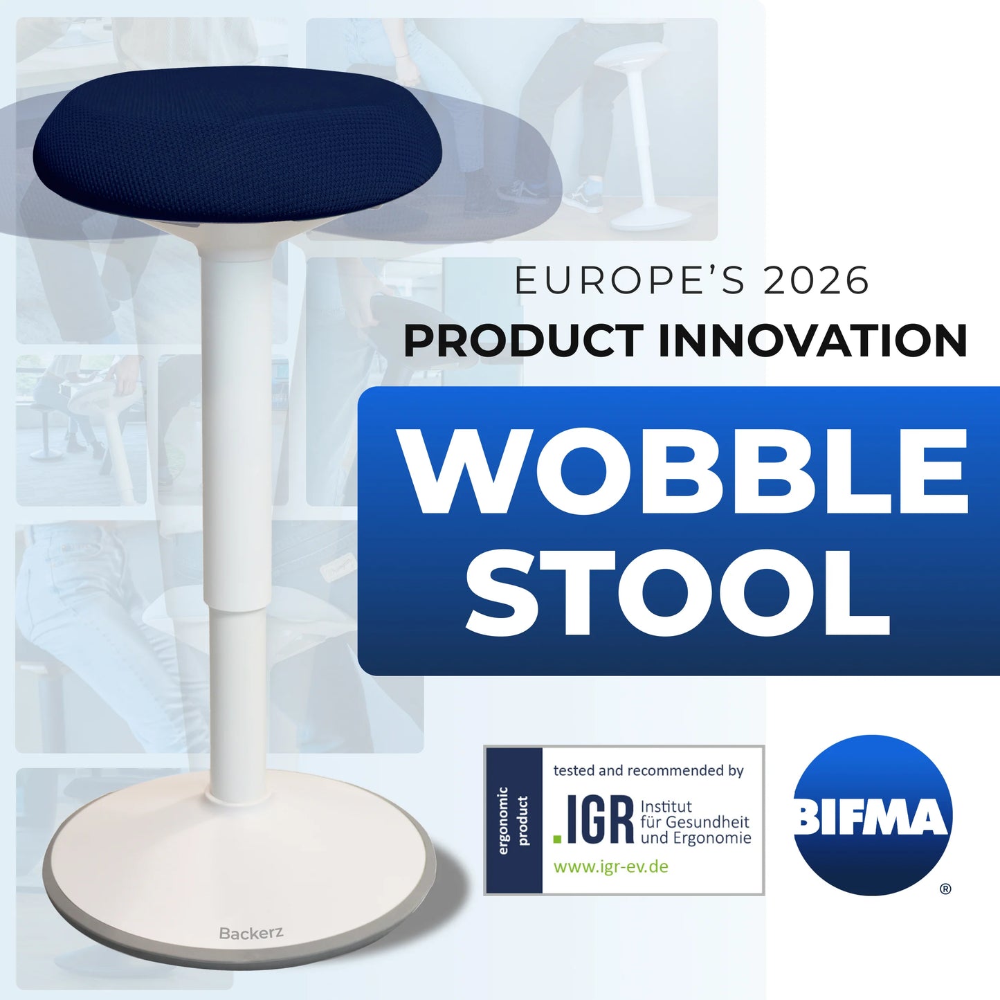 Tabouret oscillant ergonomique de bureau