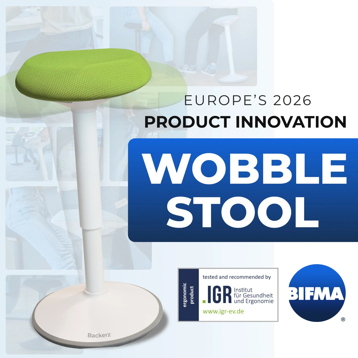 Tabouret oscillant ergonomique de bureau