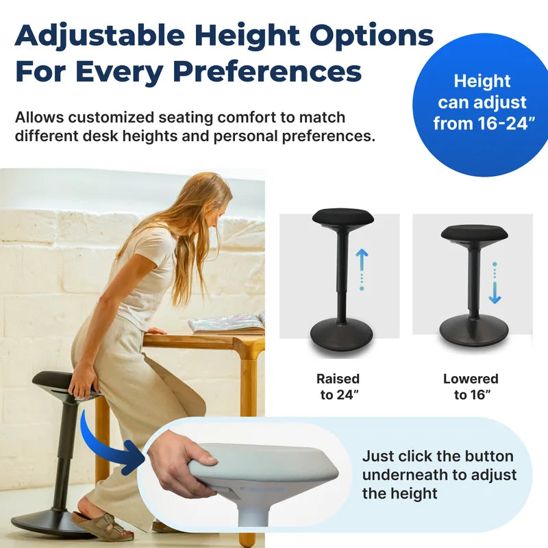 Tabouret oscillant ergonomique de bureau