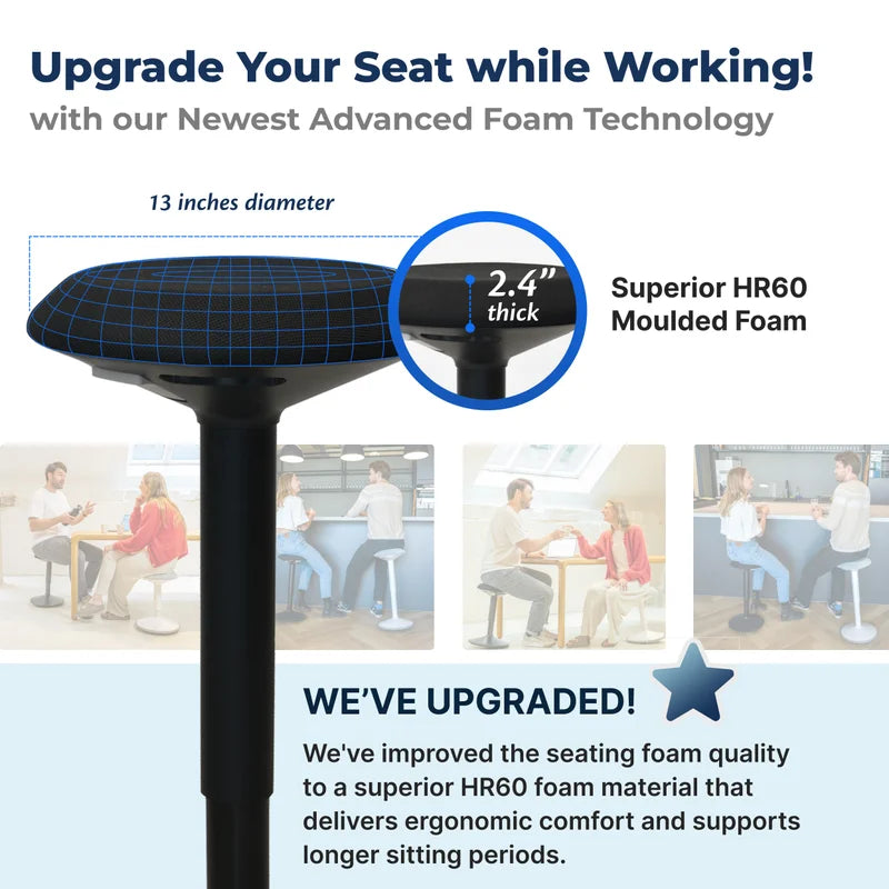 Tabouret oscillant ergonomique de bureau