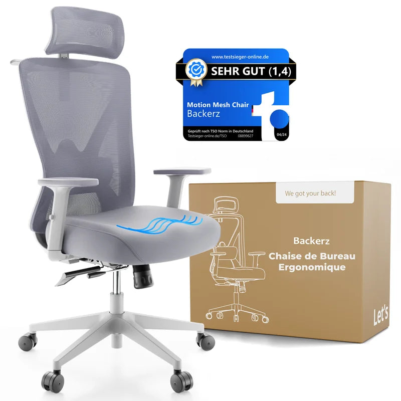 Backerz Chaise de bureau ergonomique